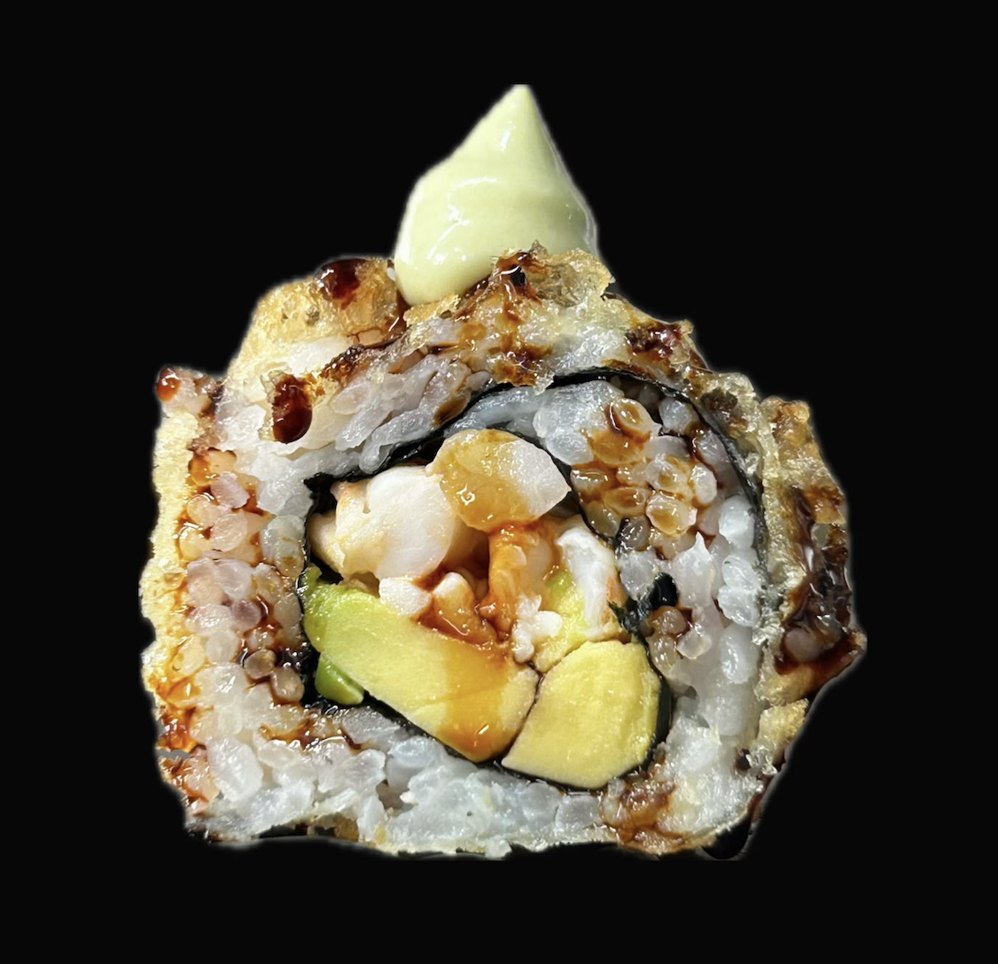Rulou sushi prăjit cu avocado